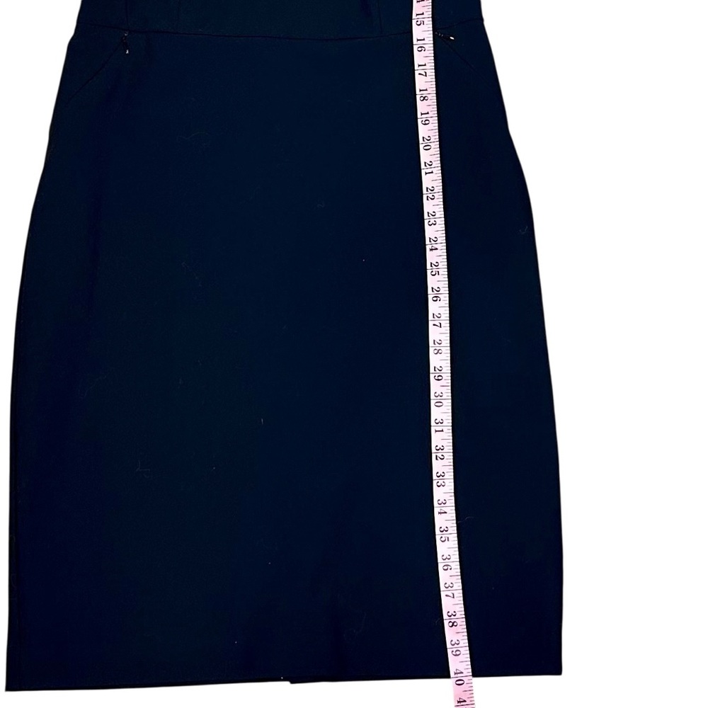 Ann Taylor Black Midi Dress with Cap Sleeves Size 10 - Picture 13 of 13